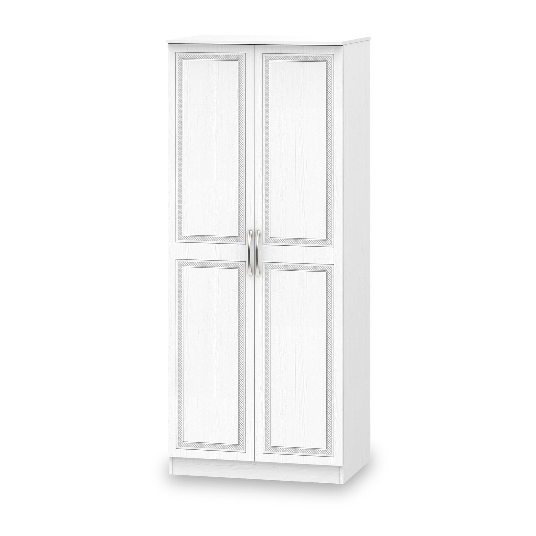 Killgarth White 3 Piece Bedroom Set - Double wardrobe