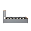 Atlas Grey Single Wooden Ottoman Bed by Roseland Furniture