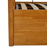 Atlas Oak Single Wooden Ottoman Bed from Roseland Furniture