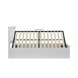 Atlas White Single Wooden Ottoman Bed by Roseland Furniture