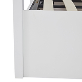 Atlas White Single Wooden Ottoman Bed by Roseland Furniture