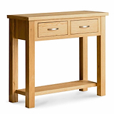 The London Oak Console Table by Roseland Furniture