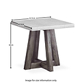 Saltaire Lamp Table - Size Guide