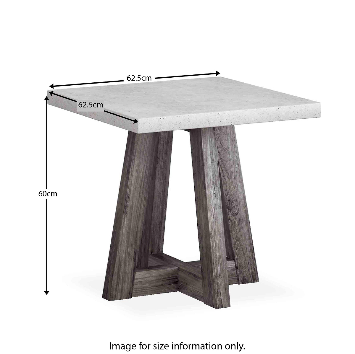 Saltaire Lamp Table - Size Guide