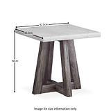 Saltaire Lamp Table - Size Guide