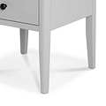 Elgin Grey Side Lamp Table - Close up of table legs