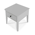 Elgin Grey Side Lamp Table - Side view looking down