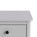 Elgin Grey Side Lamp Table - Close up of top corner