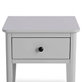 Elgin Grey Side Lamp Table - Close up of drawer