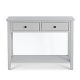 Elgin Grey Large Console Table - Front view