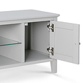 Elgin Grey 120cm large TV stand - Close up of inside cupboard