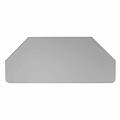 Elgin Grey corner TV stand - Birds eye view 