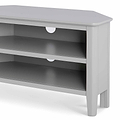 Elgin Grey corner TV stand - Close up