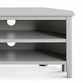 Elgin Grey corner TV stand - Close up
