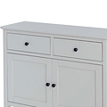 Elgin Grey Small Sideboard - Close up of drawer fronts