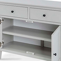 Elgin Grey Small Sideboard - Side view inside cupboard