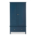 Stirling Blue Double Wardrobe - Front view