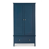 Stirling Blue Double Wardrobe - Front view