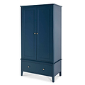 Stirling Blue Double Wardrobe - Side view