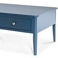 Stirling Blue Coffee Table - Close up of side of table
