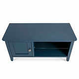 Stirling Blue Small TV Unit - Top view