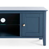 Stirling Blue 120cm Large TV Unit - Close up of cupboard door