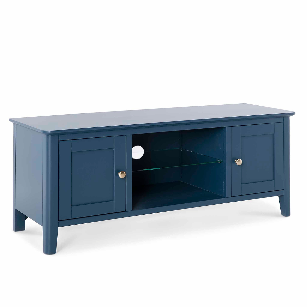 Stirling Blue 120cm Large TV Unit from Roseland Furniture