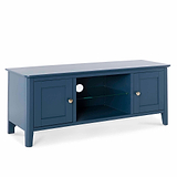 Stirling Blue 120cm Large TV Unit from Roseland Furniture