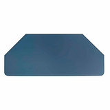 Stirling Blue Corner TV Stand - Birds eye view