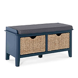 Stirling Blue Storage Bench from Roseland Furniture