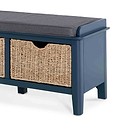Stirling Blue Storage Bench - Close up
