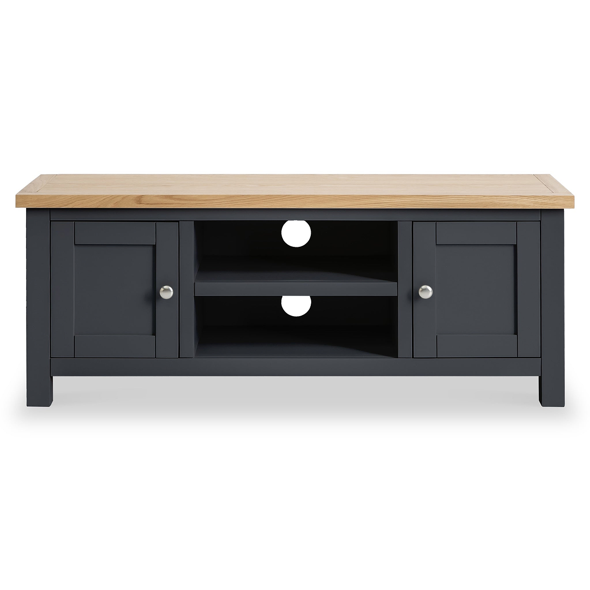 Farrow Charcoal Large 120cm TV Unit Cabinet