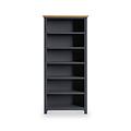Farrow Charcoal Large Bookcase with 6 shelves