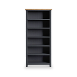 Farrow Charcoal Large Bookcase with 6 shelves