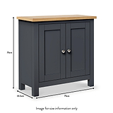 Farrow Cupboard from Roseland Furniture - size guide