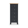 Farrow Charcoal 5 Drawer Tallboy Chest