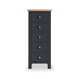Farrow Charcoal 5 Drawer Tallboy Chest