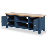 Farrow Navy Blue Large 120cm TV Unit from Roseland
