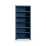 Farrow Navy Large Bookcase with 6 shelves