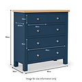 Farrow 2 Over 3 Chest Of Drawers - Size guide