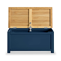 Farrow Navy Blue Storage Blanket Box
