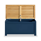 Farrow Navy Blue Storage Blanket Box