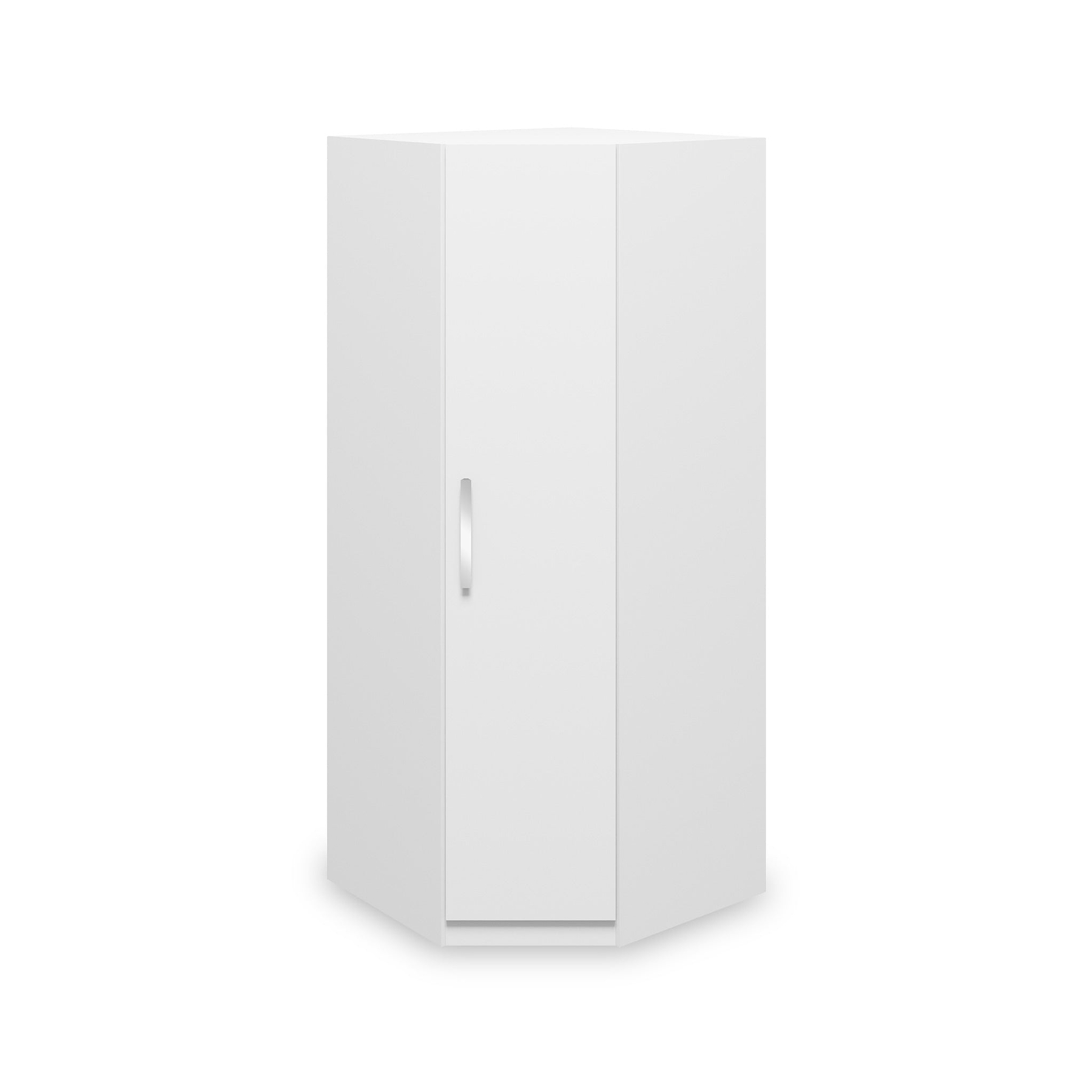 Meribel White Corner Wardrobe from Roseland Furniture