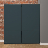 Holland Anthracite 180cm Sliding Double Wardrobe