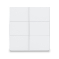 Holland White 180cm Sliding Double Wardrobe