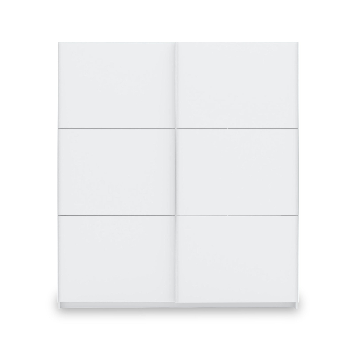 Holland White 180cm Sliding Double Wardrobe