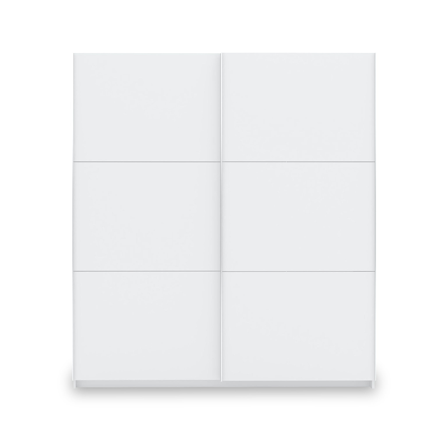 Holland White 180cm Sliding Double Wardrobe