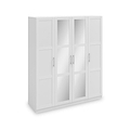Bithlo White 4 Door Mirrored Wardrobe from Roseland Furniture