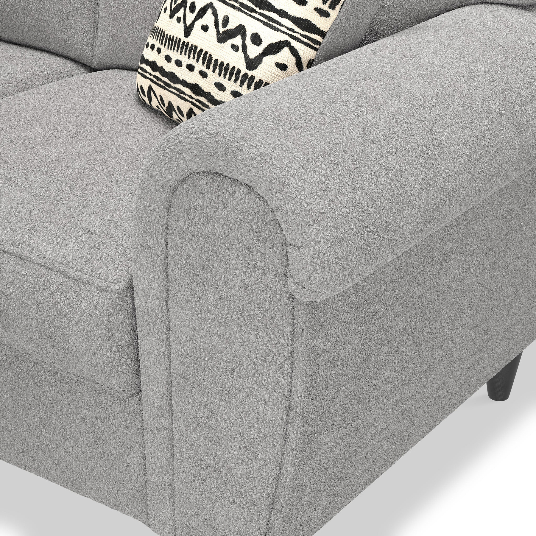 Jessie Grey Boucle 2 Seater Sofa