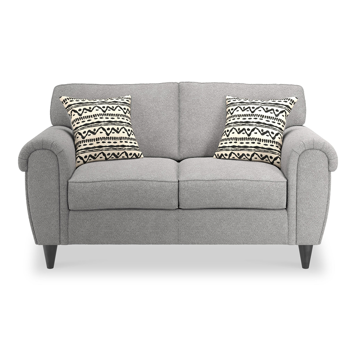 Jessie Grey Boucle 2 Seater Couch by Roseland Furniture